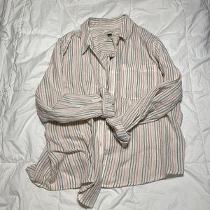 Size XL button down striped